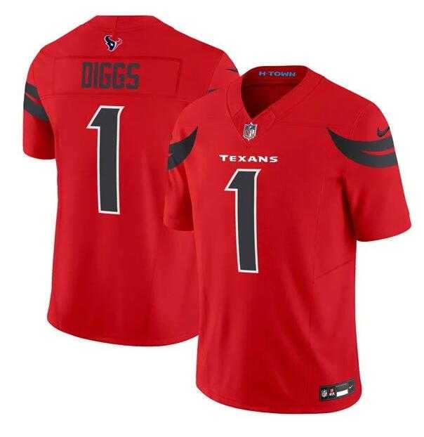 Men & Women & Youth Houston Texans #1 Stefon Diggs Red Red 2024 Alternate F.U.S.E Vapor Stitched Jersey,We sell and wholesale Men & Women & Youth Houston Texans #1 Stefon Diggs Red Red 2024 Alternate F.U.S.E Vapor Stitched Jersey on line form chian!